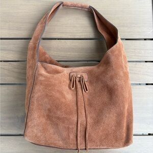 Lucky Brand Brown Suede Shoulder Bag